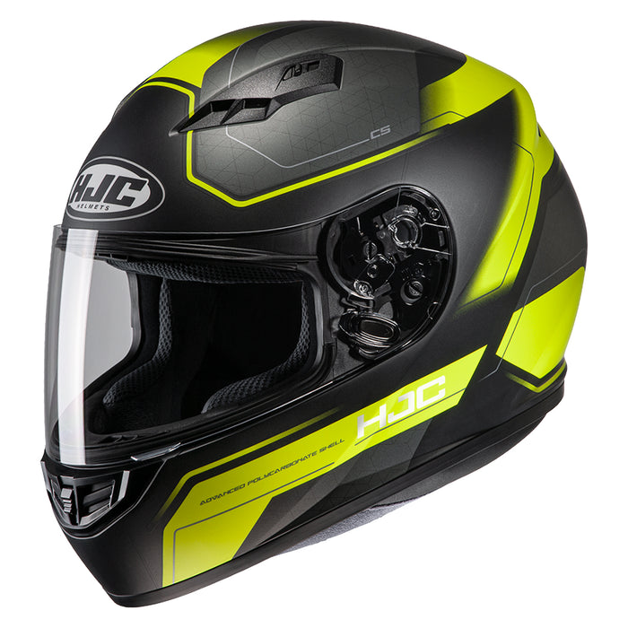 HJC CS-R3 Inno Helmet in Semi-flat Black/Hi-Viz Yellow 2022