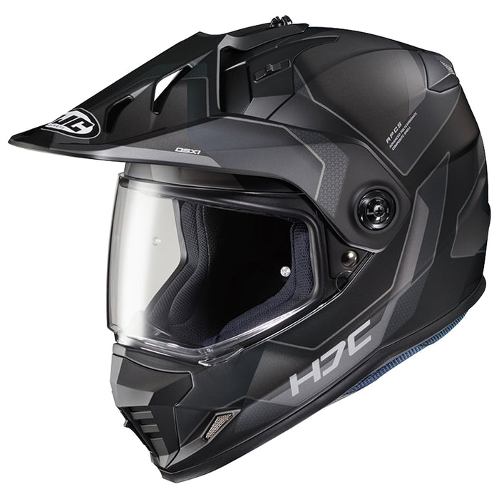 HJC DS-X1 Synergy Helmet in Semi-flat Black/Silver 2022