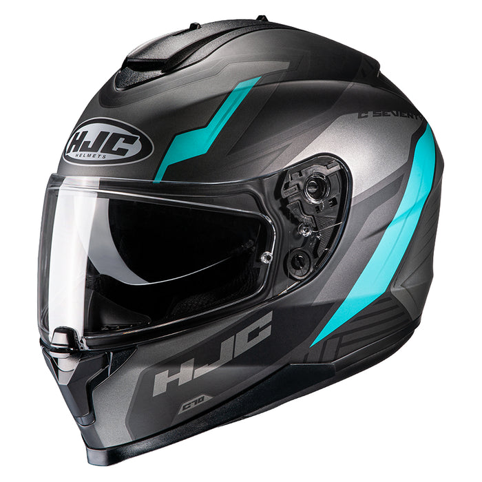 HJC C70 Silon Helmet in Gray/Teal 2022