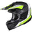  HJC i50 Flux Helmet in Semi-flat Black/Hi-Viz Yellow/White 2022