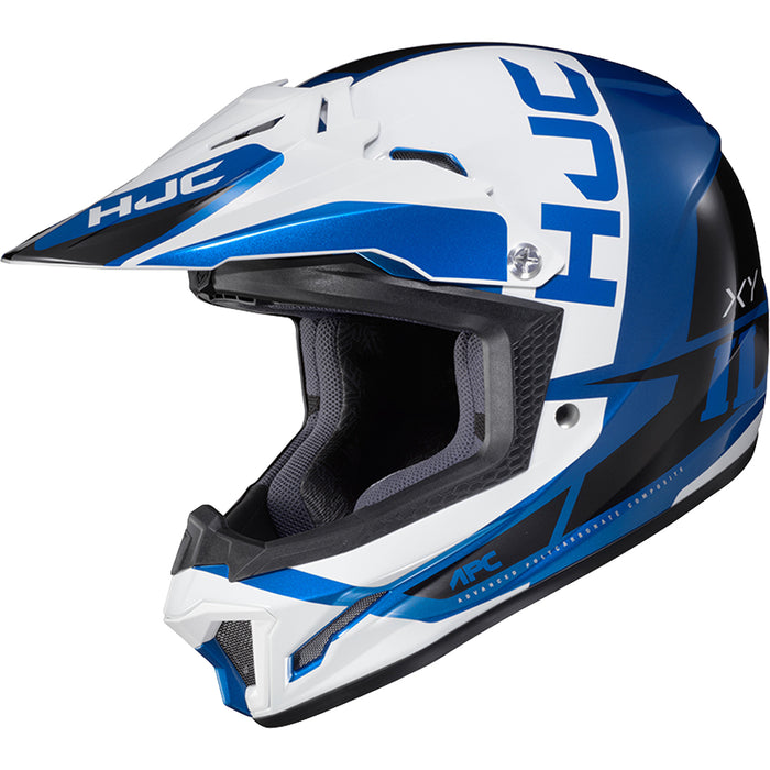 HJC CL-XY 2 Creed Youth Motocross Helmet in White/Blue 2022