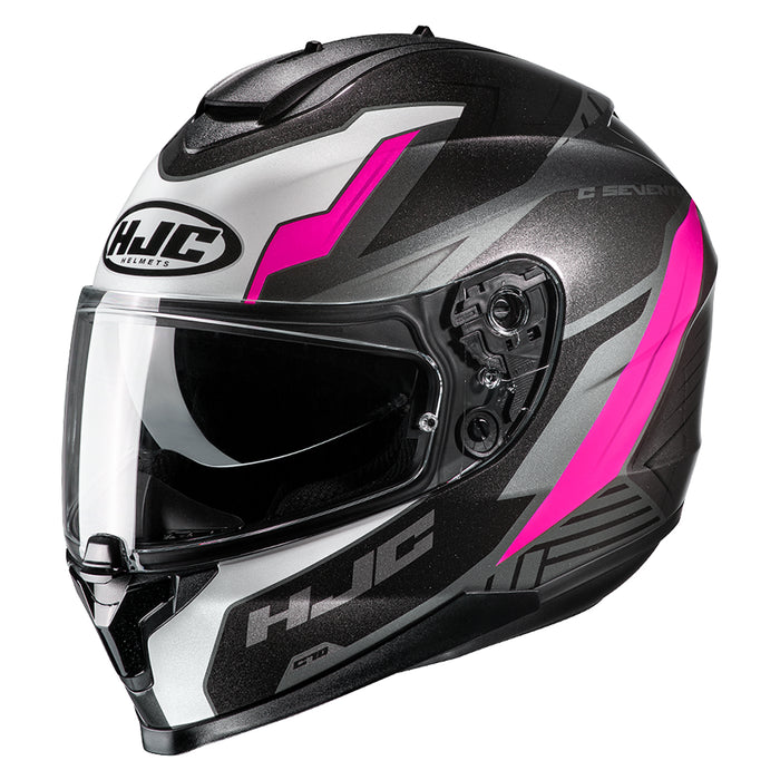 HJC C70 Silon Helmet in Gray/Pink 2022