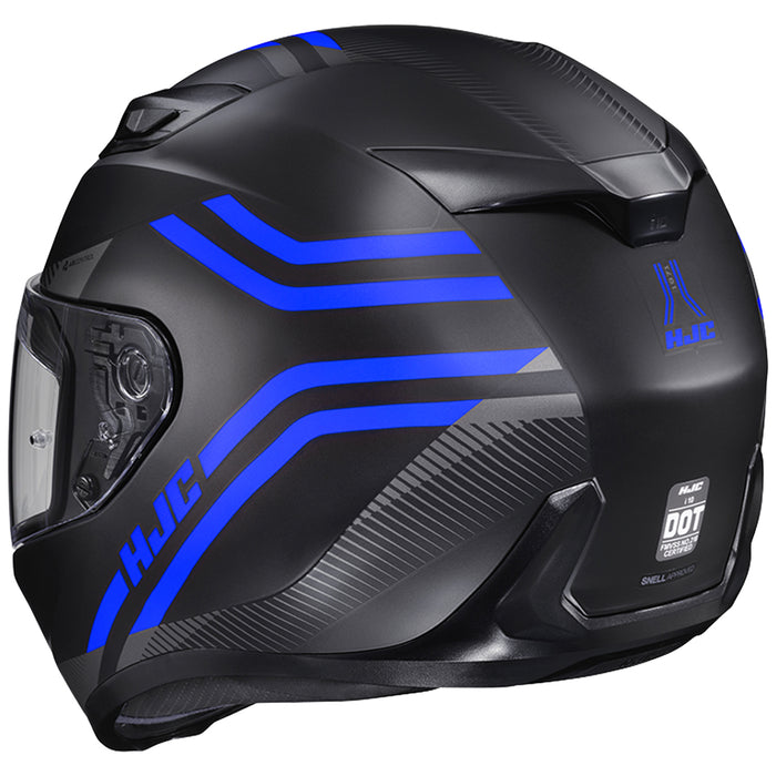 HJC i10 Strix Helmet in Semi-flat Black/Blue 2022