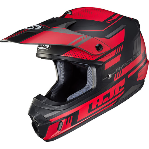 HJC CS-MX II Trax Helmet in Semi-Flat Red/Black