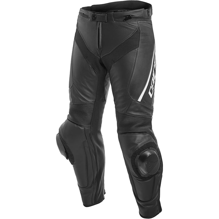 Dainese Delta 3 Leather Pants in Black/Black/White