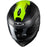 HJC i90 Davan Helmet in Semi-Flat Black/Hi-Viz Yellow