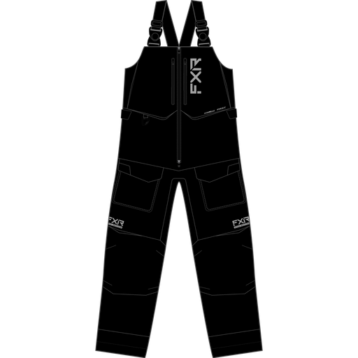 FXR Vapor Pro Insulated Bib Pants in Black 2023
