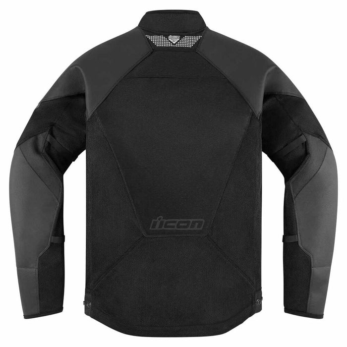 Icon Mesh AF Leather Jacket in Black