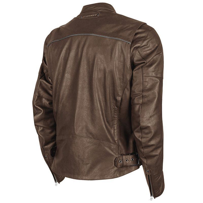 JOE ROCKET Men's Powerglide Leather Jacket in Brown - Back