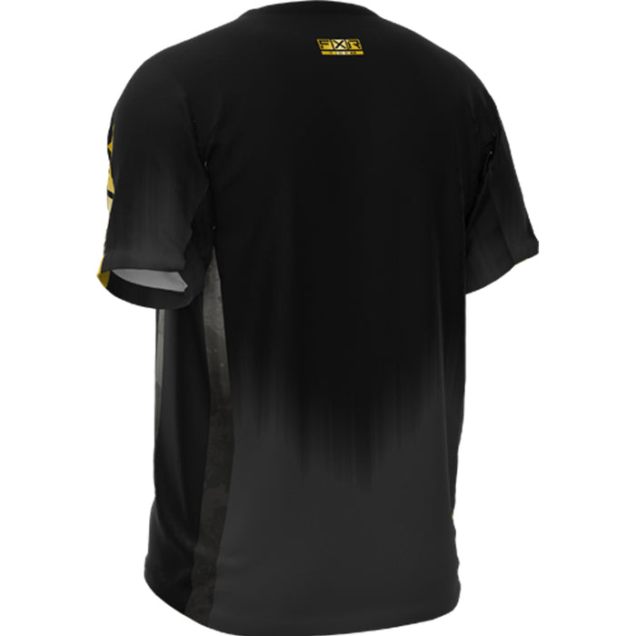 FXR Proflex UPF Short Sleeve Jersey in Black/Gold