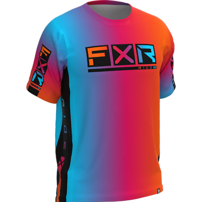FXR Proflex UPF Short Sleeve Jersey in Oil/Black