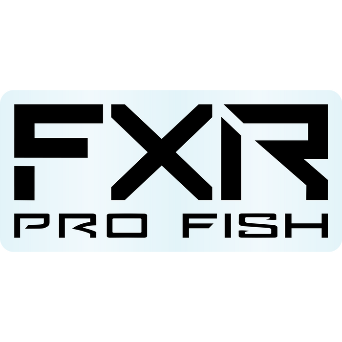 FXR Pro Fish Sticker 3” in Black/Clear