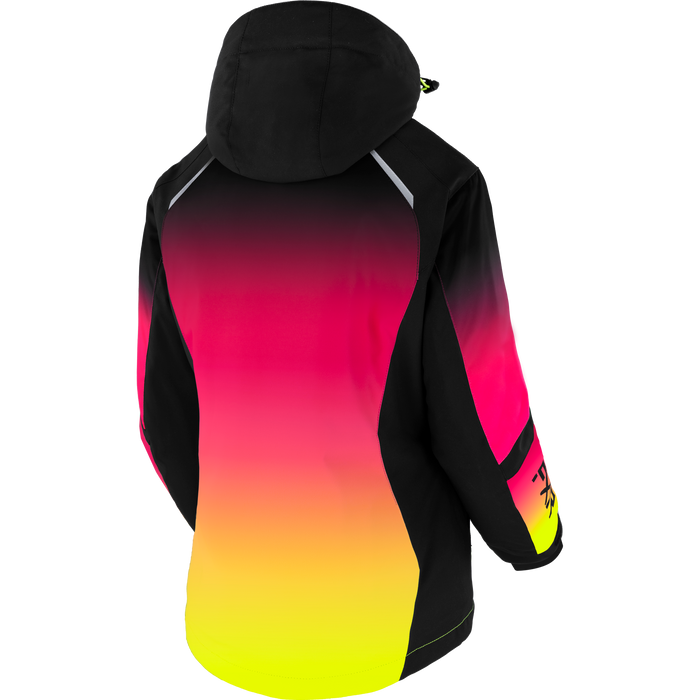 FXR Pulse Women’s Jacket in Black/Raspberry-HiVis Fade