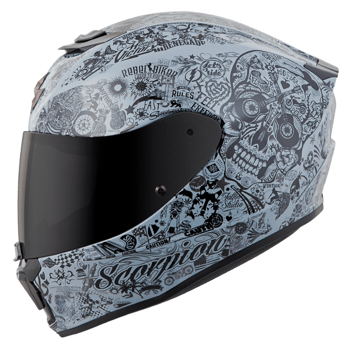Scorpion EXO-R420 Shake Helmets - Snell/Dot in Cement Gray