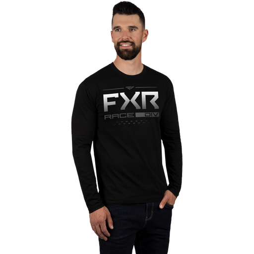 FXR Race Division Premium Longsleeve in Black/White