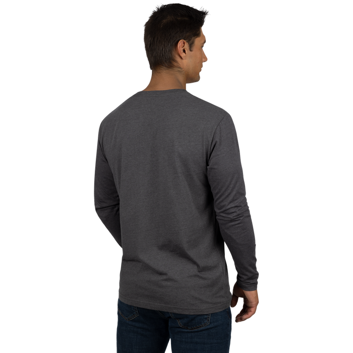 FXR Race Division Premium Longsleeve in Charcoal Heather/Inferno