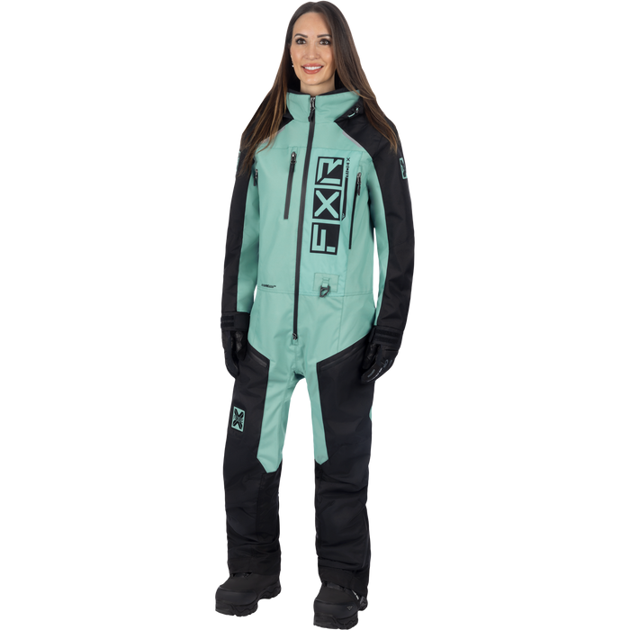 FXR Recruit F.A.S.T Insulated Women’s Monosuit in Sage/Black