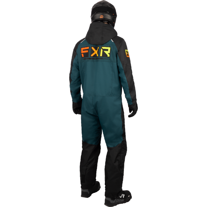 FXR Recruit F.A.S.T. Insulated Monosuit in Black/Dark Steel/Inferno