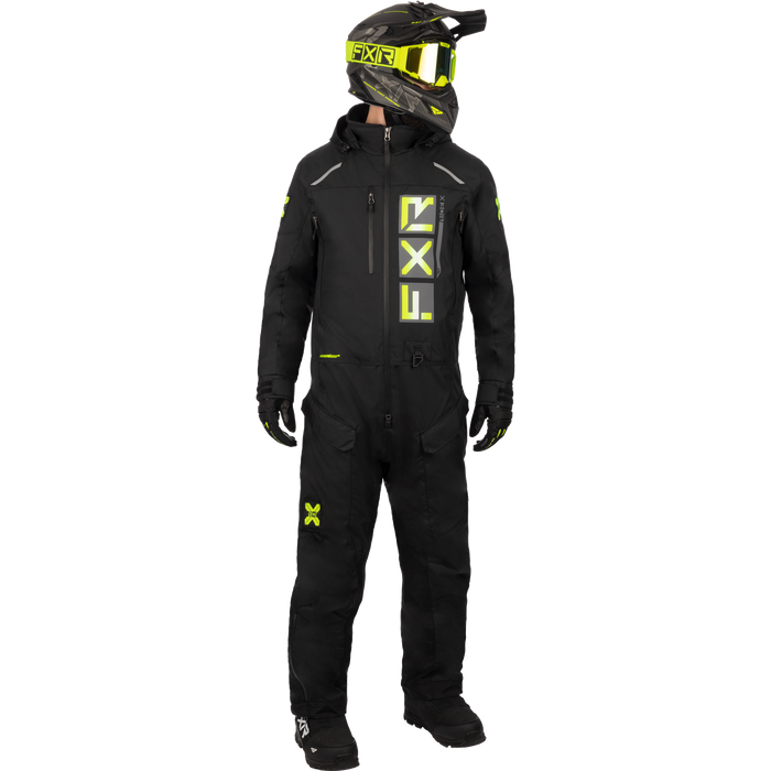 FXR Recruit F.A.S.T. Insulated Monosuit in Black/HiVis