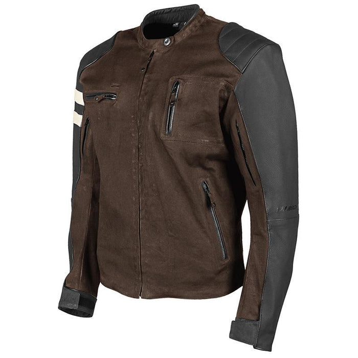 JOE ROCKET Men's 67 Leather/Textile Jacket in Black - Brown