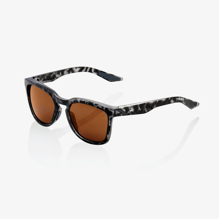 100% Hudson Sunglasses in Matte black havana / Bronze