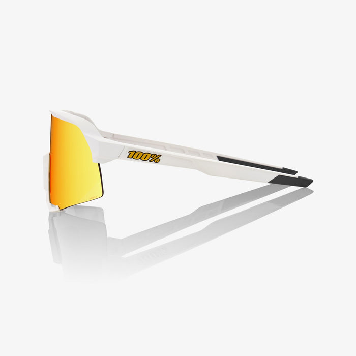 100% S3 Performance Sunglasses in Soft tact white / HiPER Red