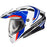  Scorpion EXO-AT960 Hicks Helmet DOT-ECE in White/Blue