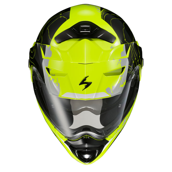 Scorpion EXO-AT960 Topographic Helmet DOT-ECE in Hi-Viz/Black