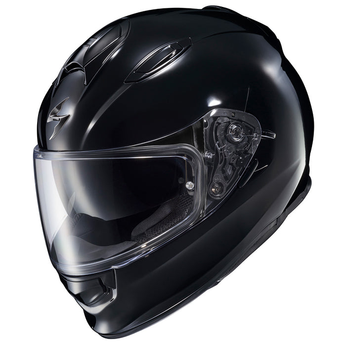 Scorpion Ryzer Solid Helmet in Gloss Black