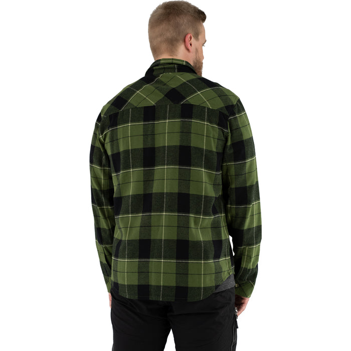 FXR Timber Flannel Shirts in Army Green/Khaki