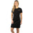 FXR Track Tech Women's T-shirt Dress in Black/Cheetah Print