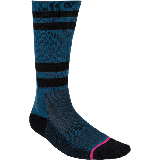 FXR Turbo Athletic Socks in Electric Pink/Ocean - Back