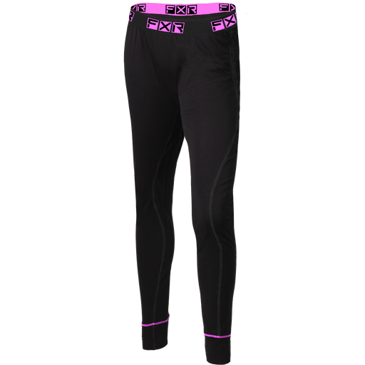 FXR Vapour Merino Women's Pants in Black/Electric Pink