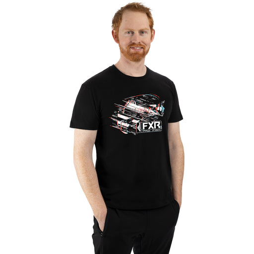 FXR Walleye Premium T-shirt in Black Glitch