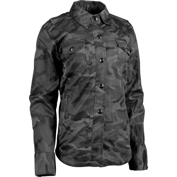 Speed and strength Women's Speed Society Armoured / Reinforced Moto Shirt in Camo 2022