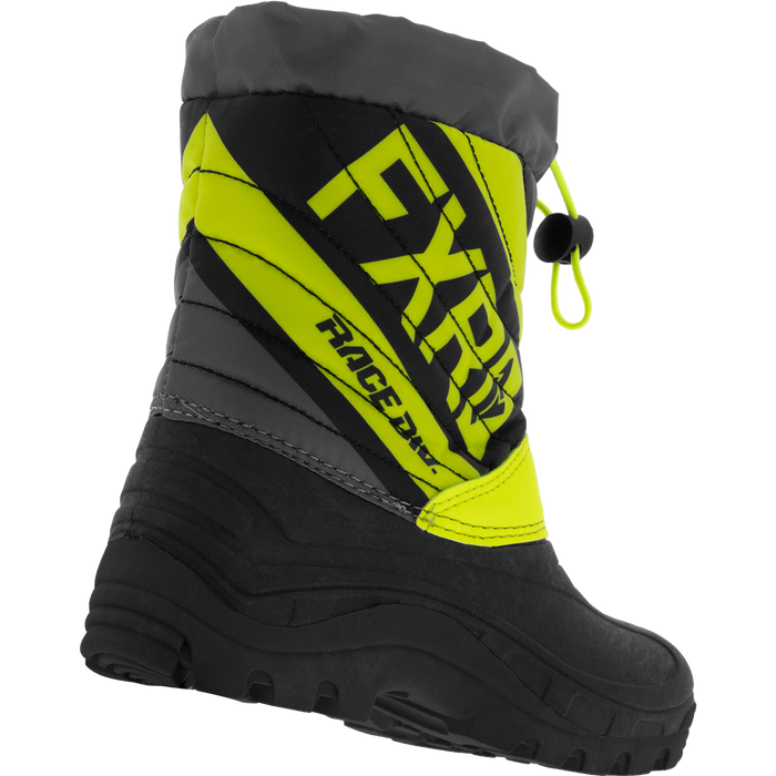 FXR Youth/Child Octane Boots in Black/Hi-Vis/Charcoal