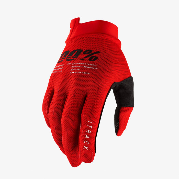 100 percent I-track Gloves in Red