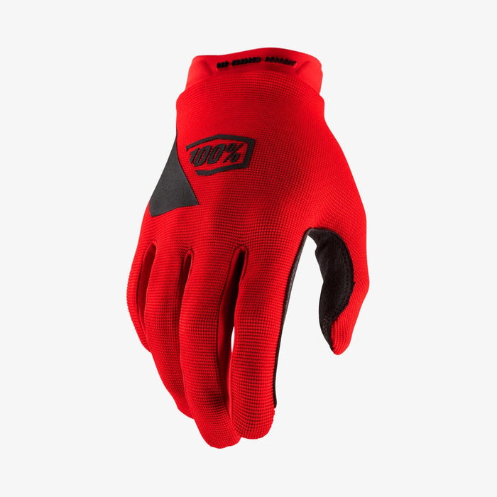 100 percent Ridecamp Gloves in Red