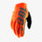 100% Brisker Youth Gloves in Orange/Black