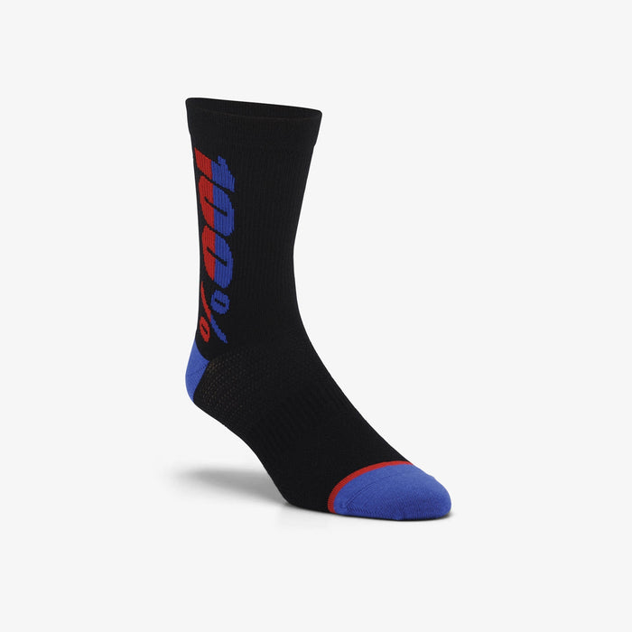 100% Rythym Performance Socks - Merino Wool in Black