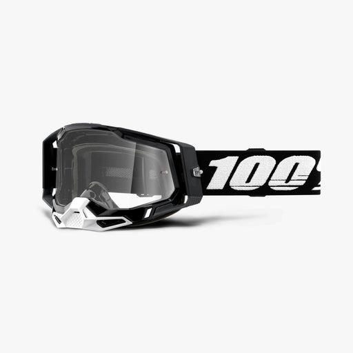 100% Racecraft 2 Googles - Clear Lens in Black / Black/White