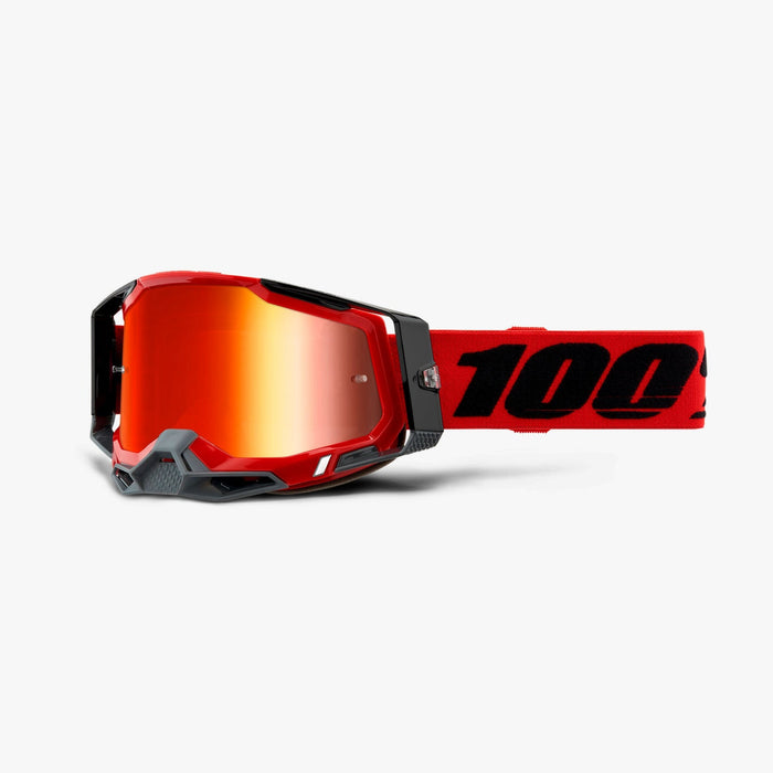 100% Racecraft 2 Googles - Miror Lens in Red / Red / Red/Black