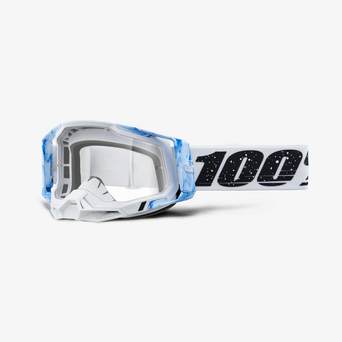 100% Racecraft 2 Googles - Clear Lens in Mixos / White/Black