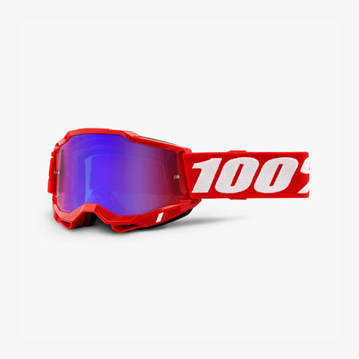 100% Accuri 2 Youth Goggles - Mirror Lens in Red / Red/blue / Red/white
