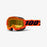 100% Accuri 2 Snow Goggles - Yellow Lens in Neon orange / Neon orange/black