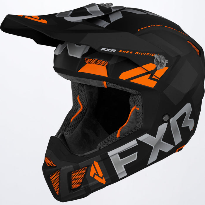 FXR Clutch Evo Helmet in Black/Orange