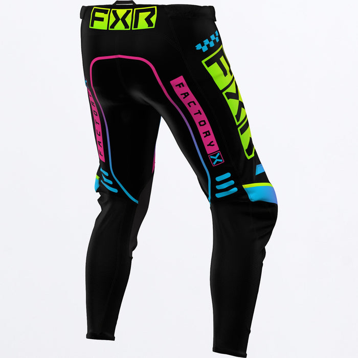 FXR Podium MX Youth Pants in Black/Candy