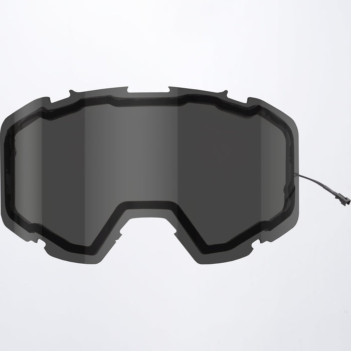 FXR Maverick E-Goggle Heated Dual Lens in Smoke