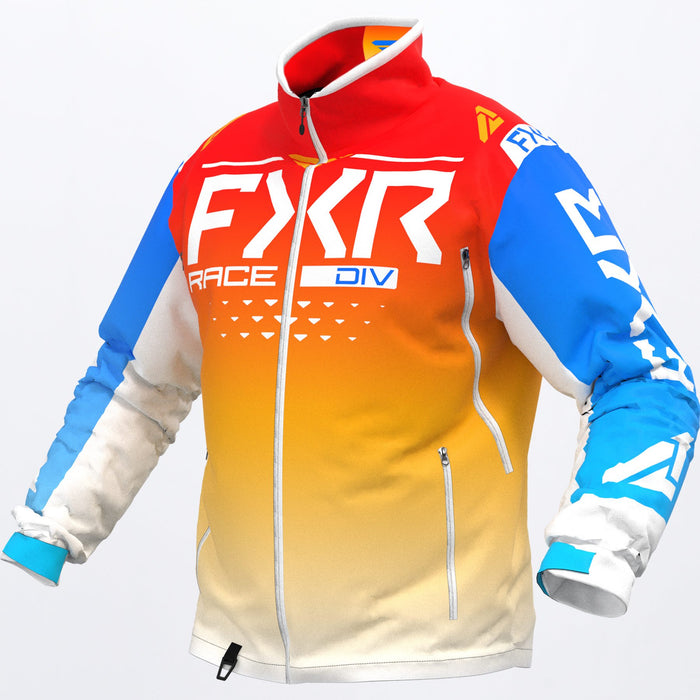 FXR Cold Cross RR Jacket in Blue/Tangerine
