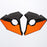 FXR Maverick Mod Helmet Side Covers in Black/Orange